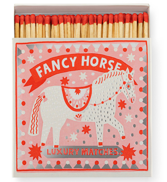 fancy horse luxury square matchbox