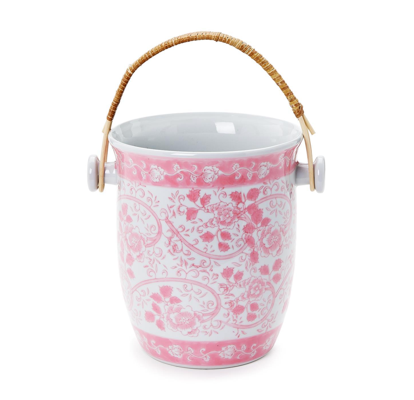 pink chinoiserie cooler bucket