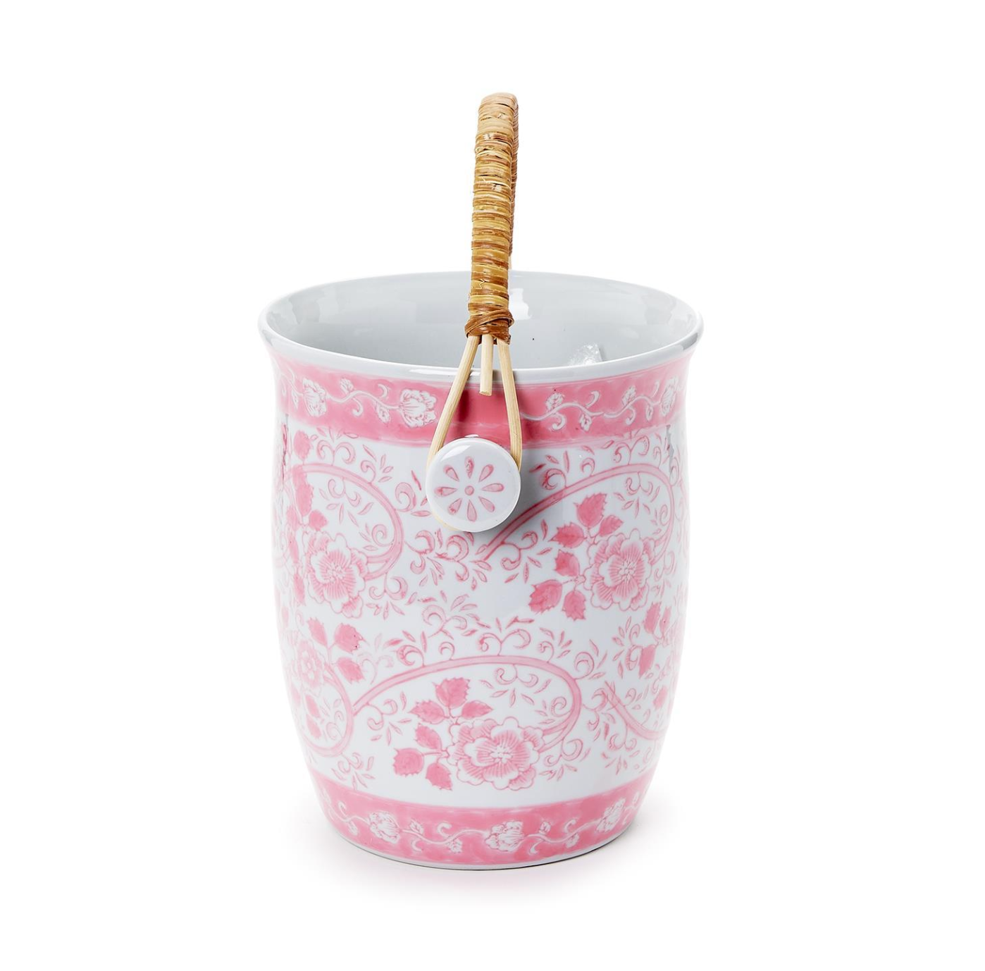 pink chinoiserie cooler bucket