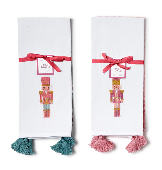 nutcracket dish towels set of 2