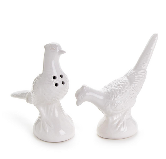 pheasant salt and pepper shakers