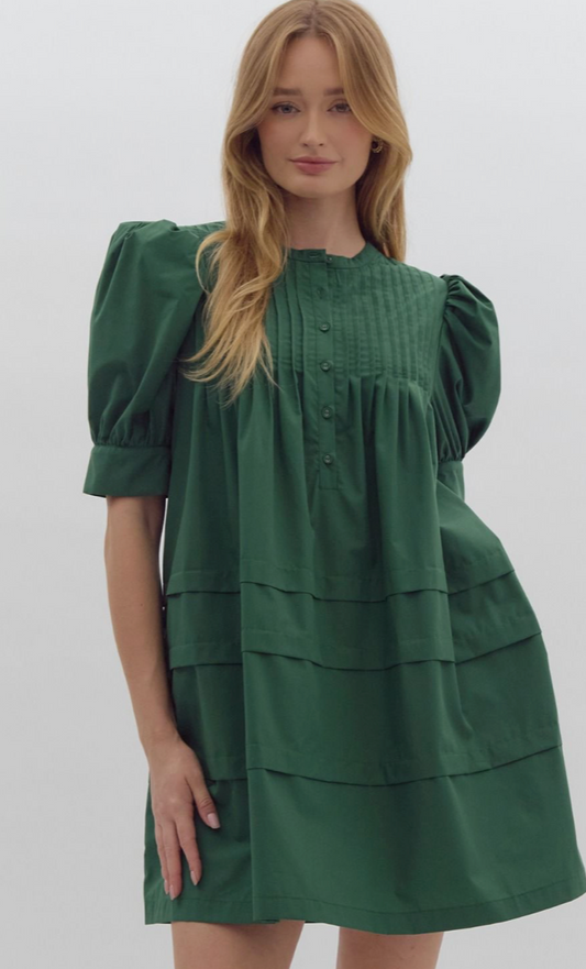 palmer pleated dress