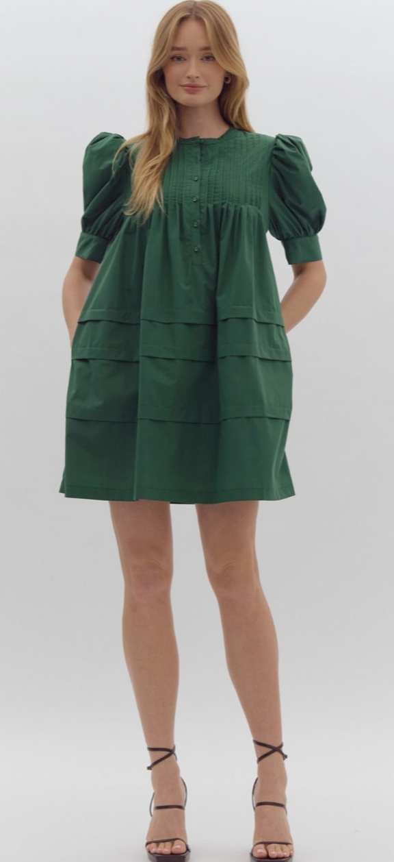 palmer pleated dress