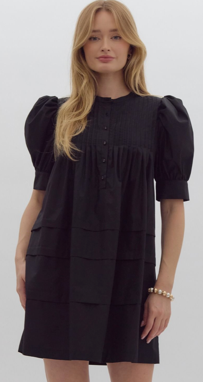 palmer pleated dress