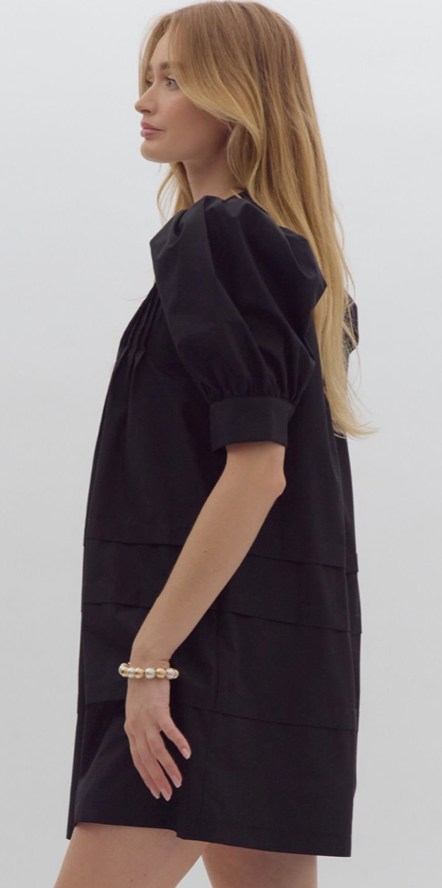 palmer pleated dress