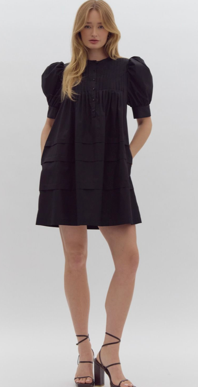 palmer pleated dress