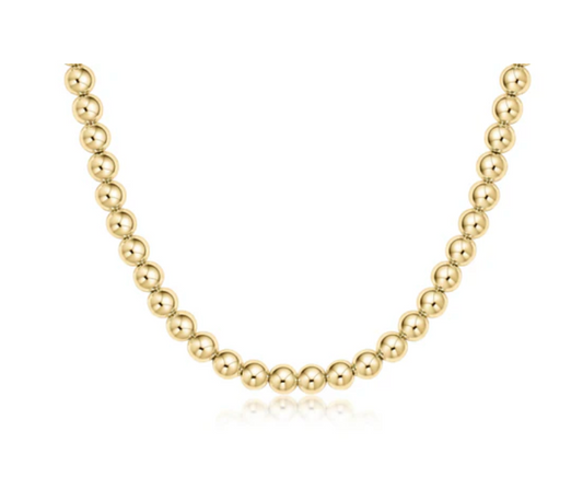 choker classic gold 6mm bead