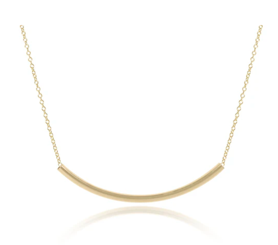 16" necklace gold - bliss bar gold