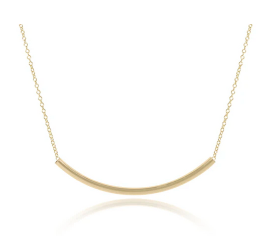 16" necklace gold - bliss bar gold