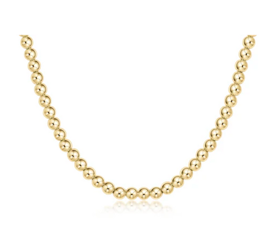 choker classic gold 7mm bead