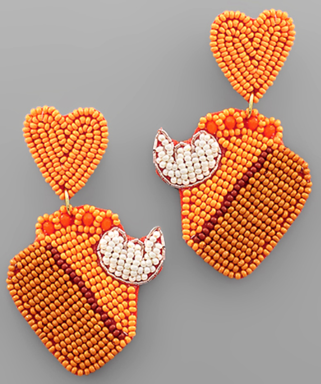 pumpkin pie earrings