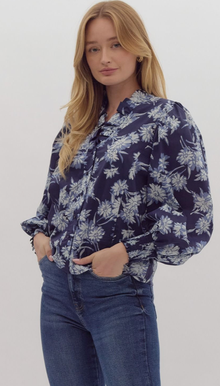 vanessa floral blouse