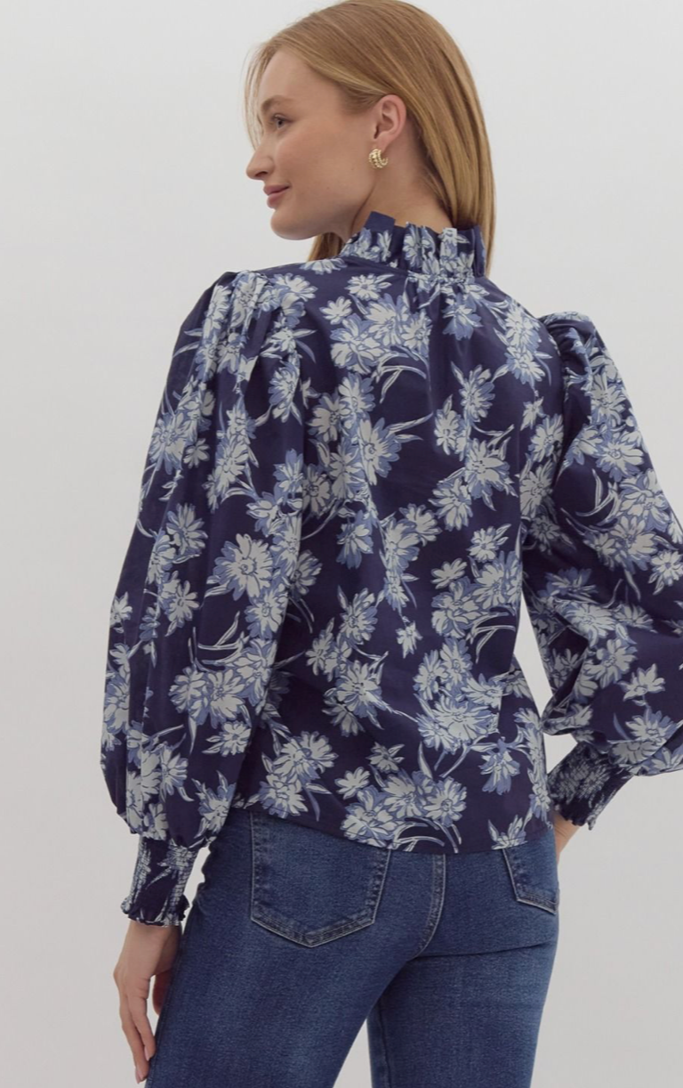 vanessa floral blouse