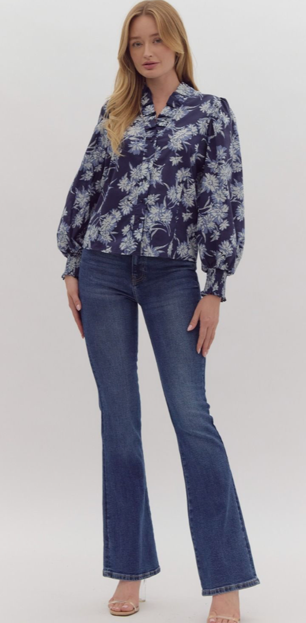 vanessa floral blouse