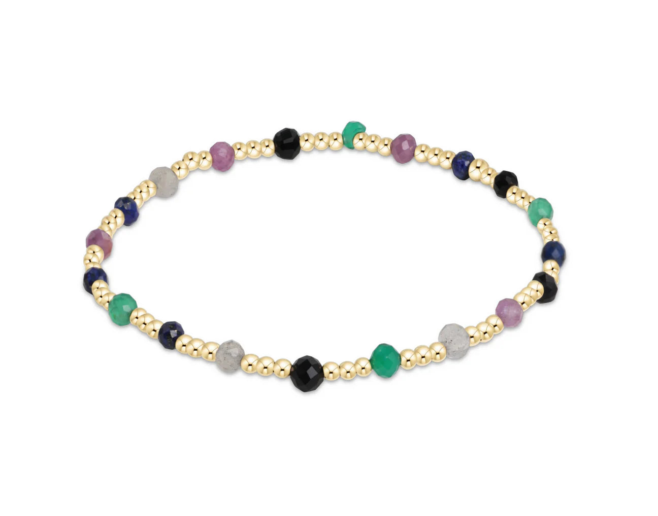 gemstone gold sincerity pattern 3mm bead bracelet hot mess fall winter