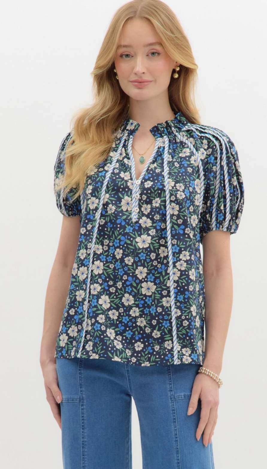 ainsley ditsy floral top