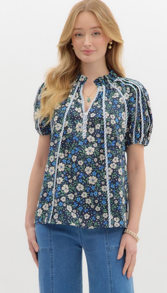 ainsley ditsy floral top