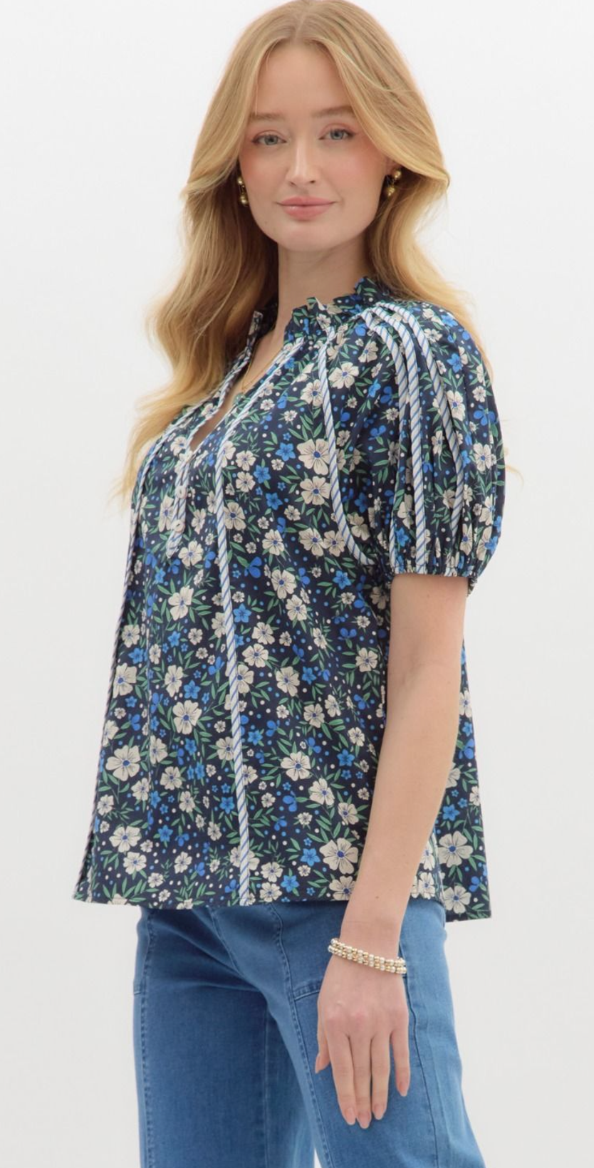 ainsley ditsy floral top