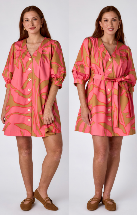 lennie dress pressed floral