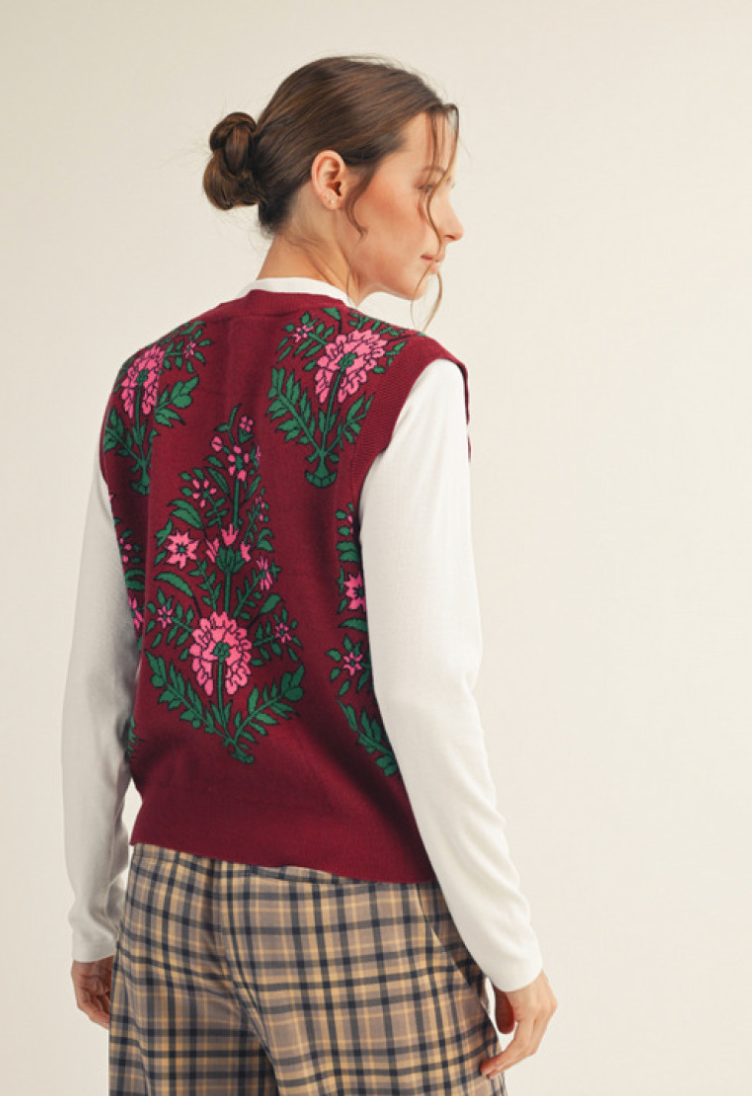 bella floral vest