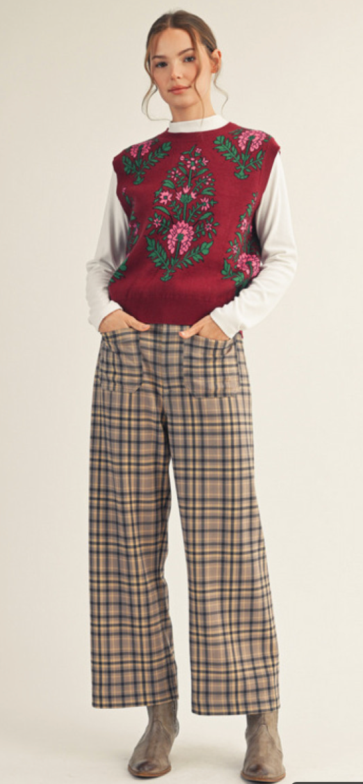 bella floral vest