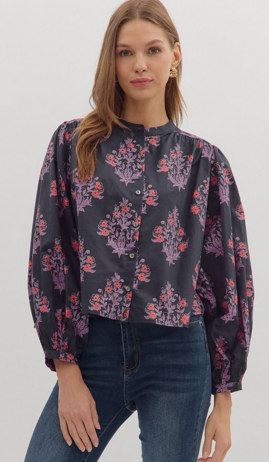 gracie puff sleeve blouse