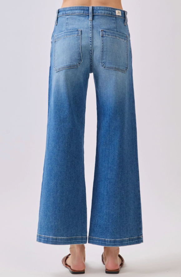 genoa slant pocket crop jean