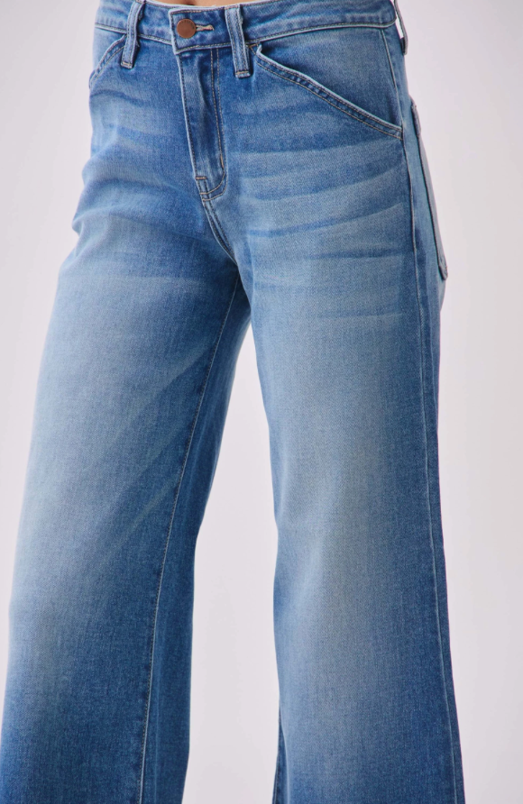 genoa slant pocket crop jean