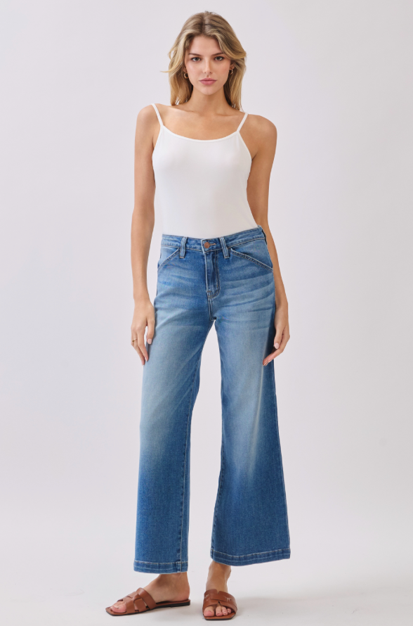 genoa slant pocket crop jean