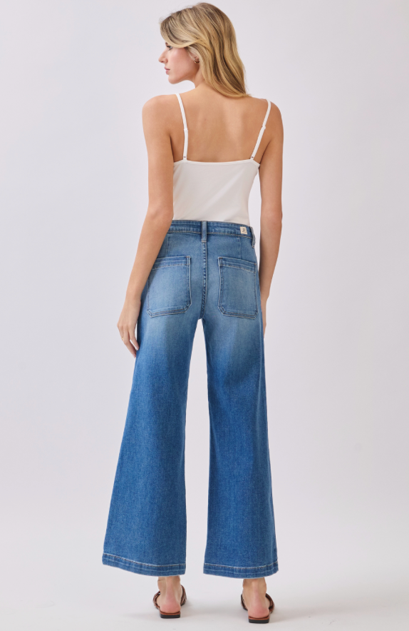 genoa slant pocket crop jean