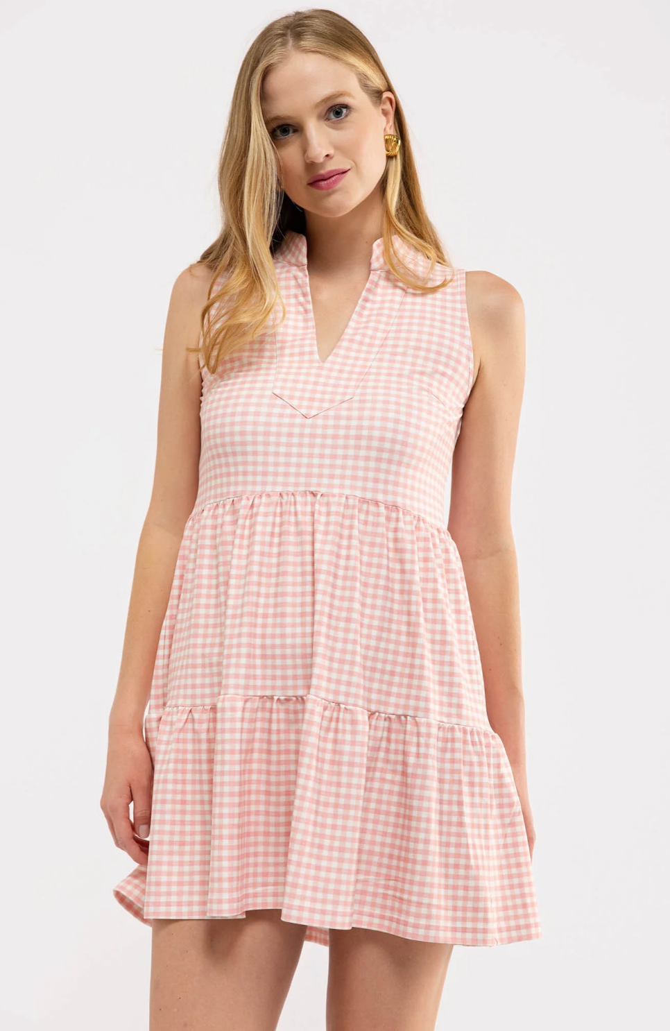 tatum dress pink gingham