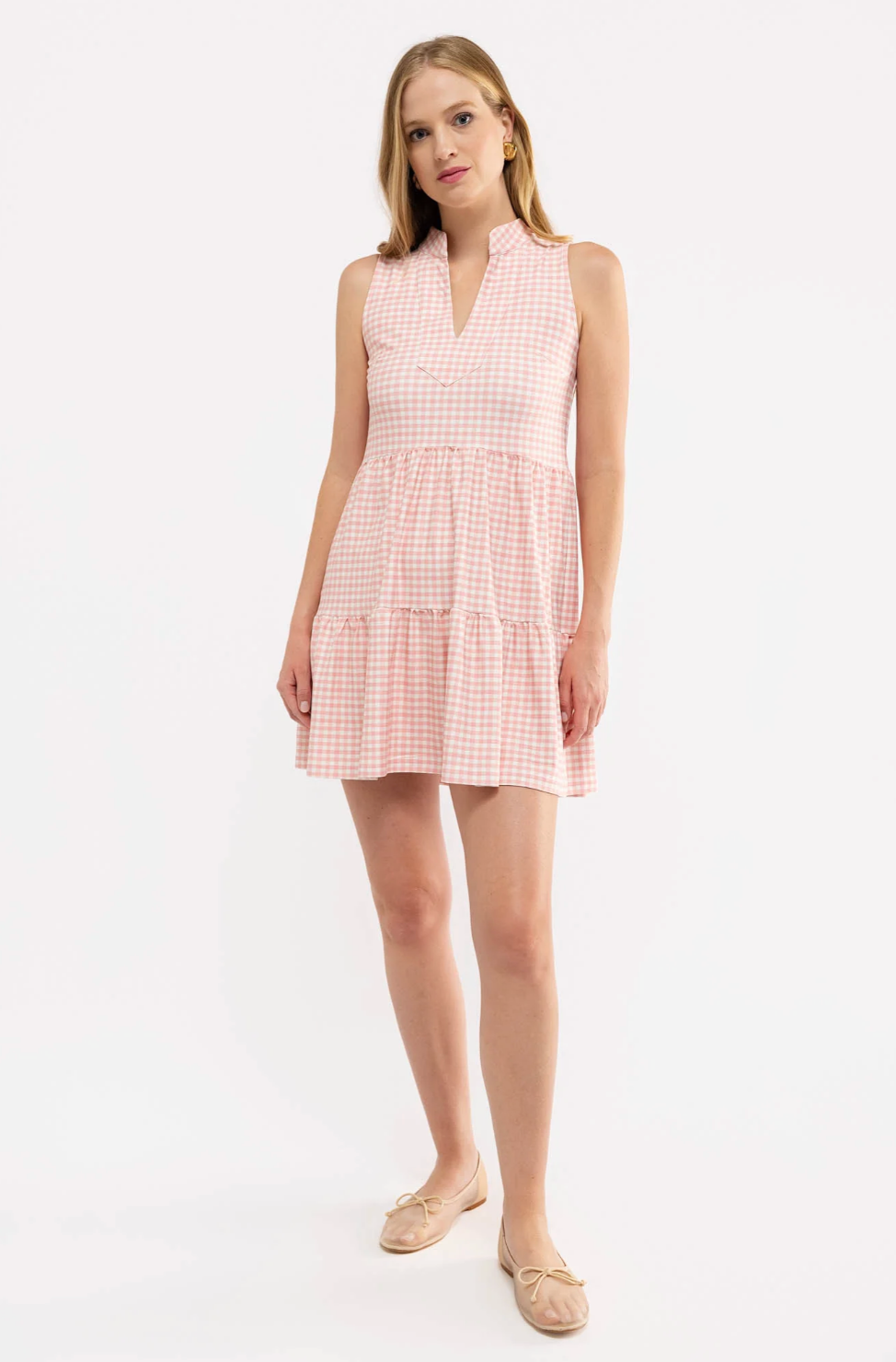 tatum dress pink gingham