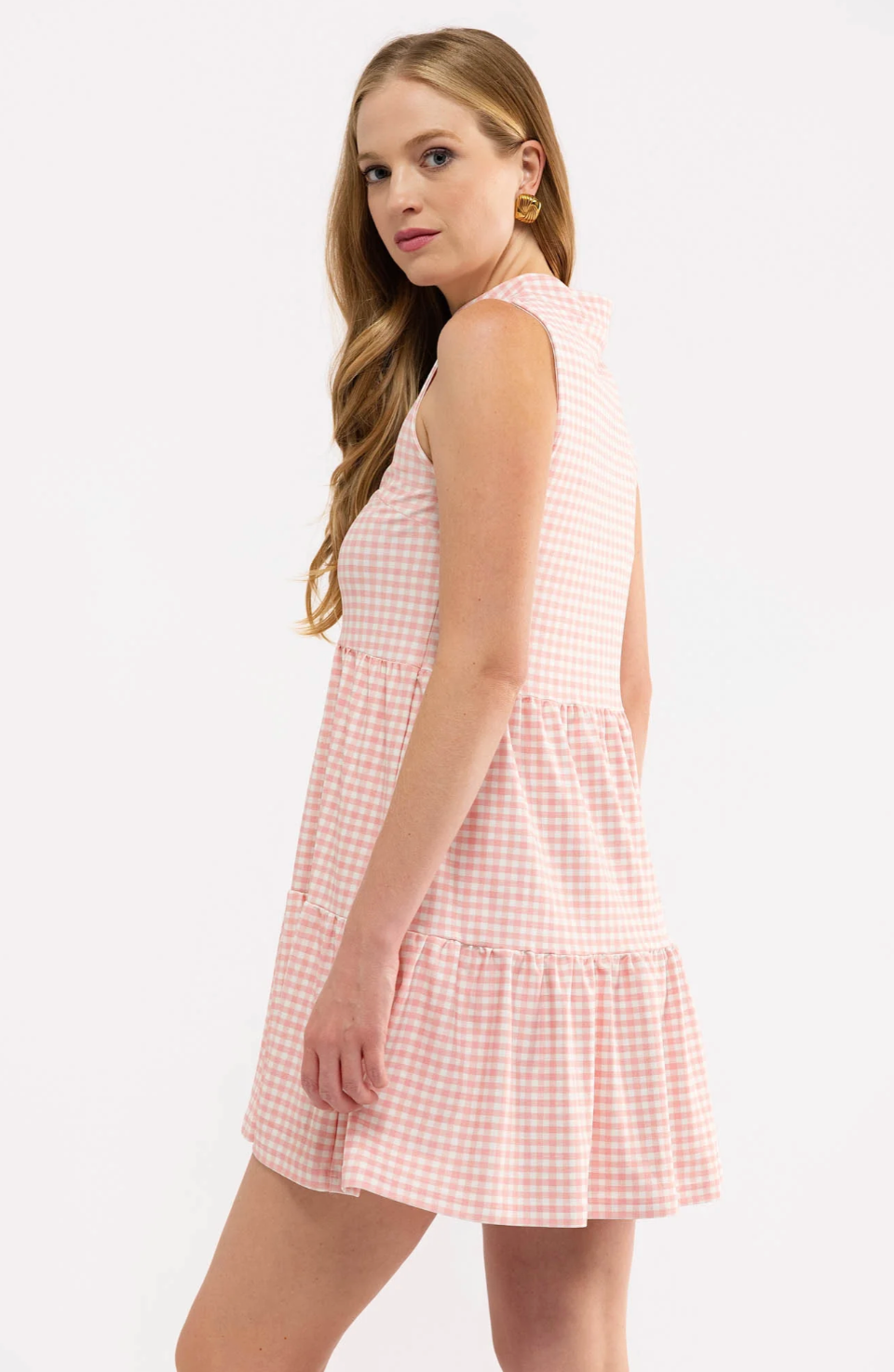 tatum dress pink gingham