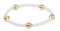 admire small gold 3mm pearl bracelet