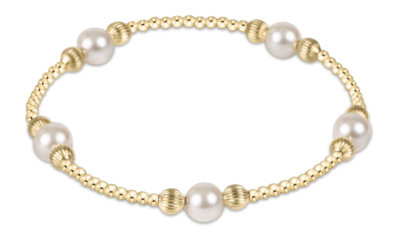 purpose pearl 6mm dignity gold bracelet