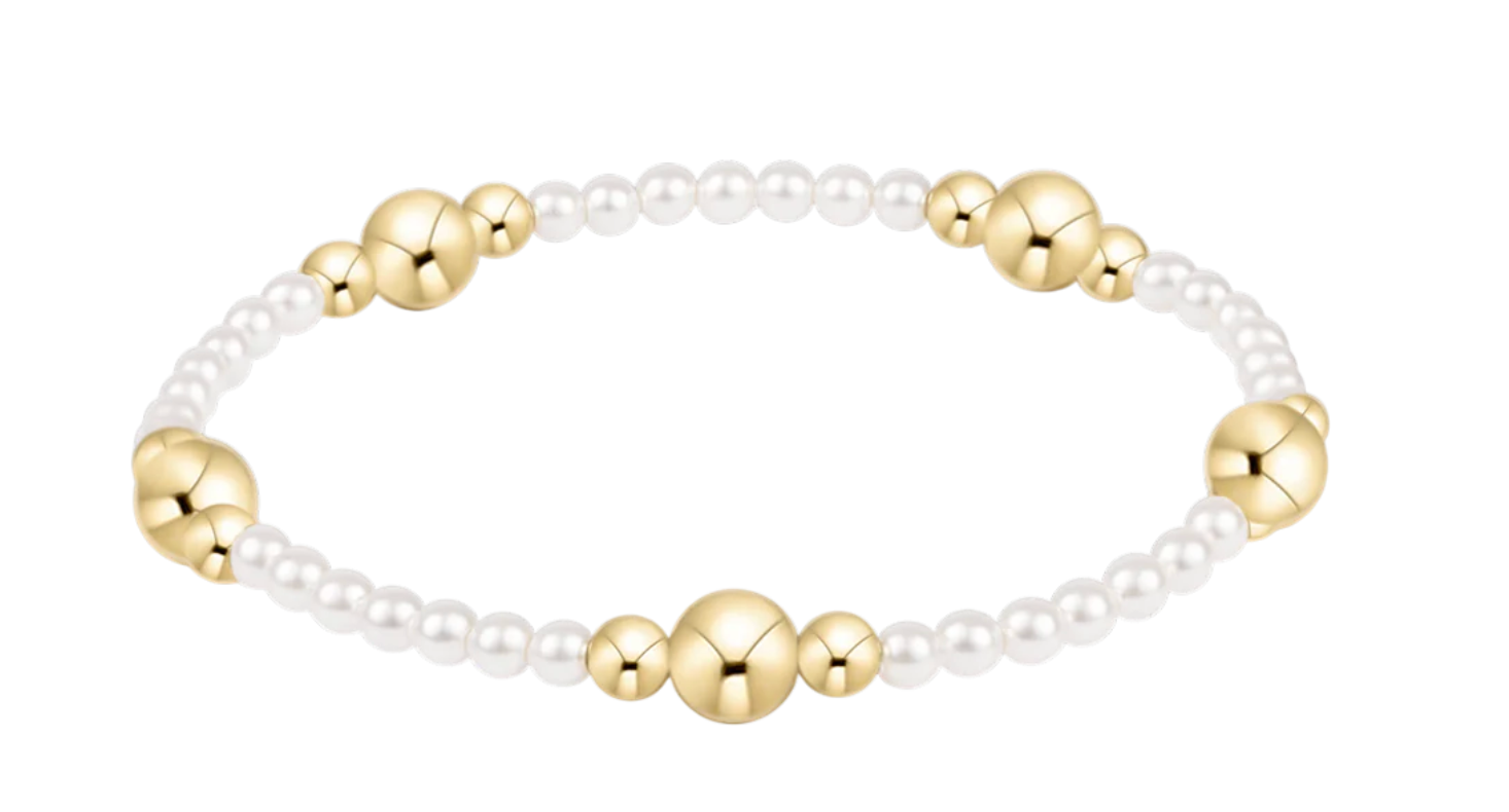 purpose gold 6mm pearl bracelet