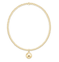 classic gold 2mm bracelet classic gold 8mm charm