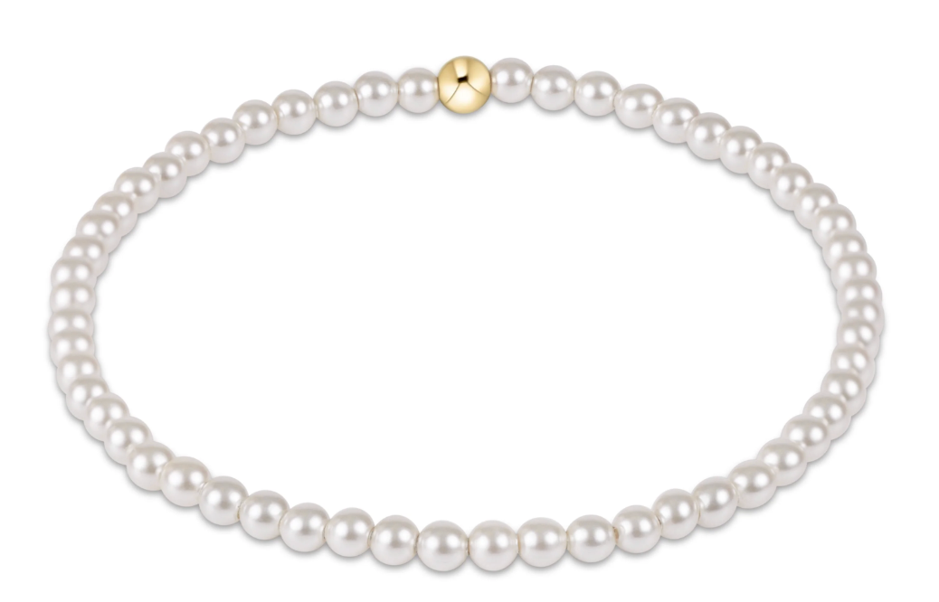 classic pearl 3mm bracelet