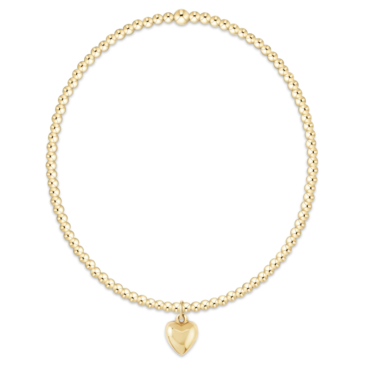 classic gold 2mm bracelet love plush small gold charm