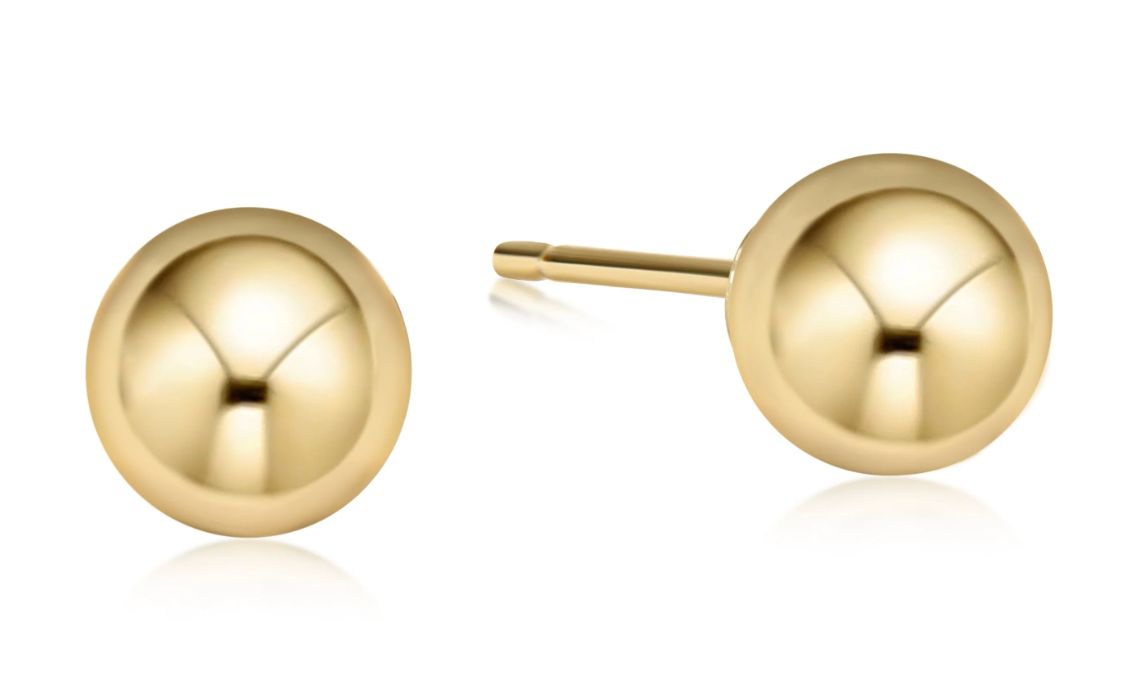 classic 10mm ball studs - gold