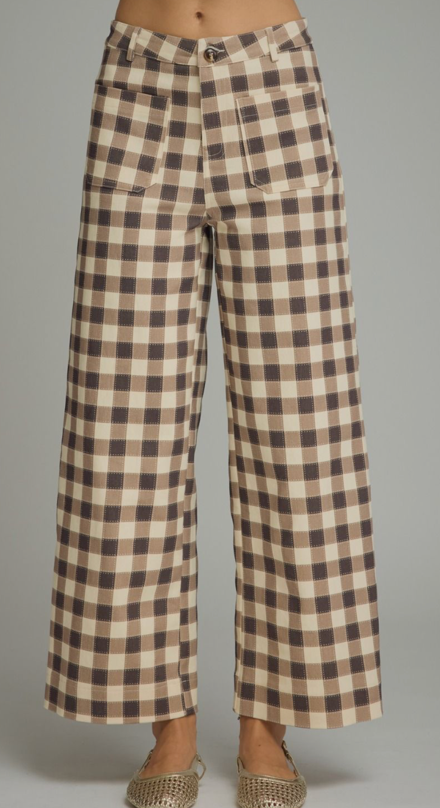 elodie plaid pants