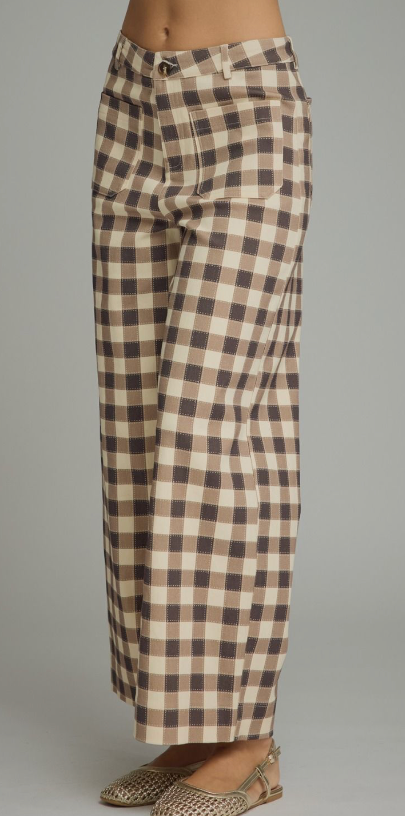 elodie plaid pants