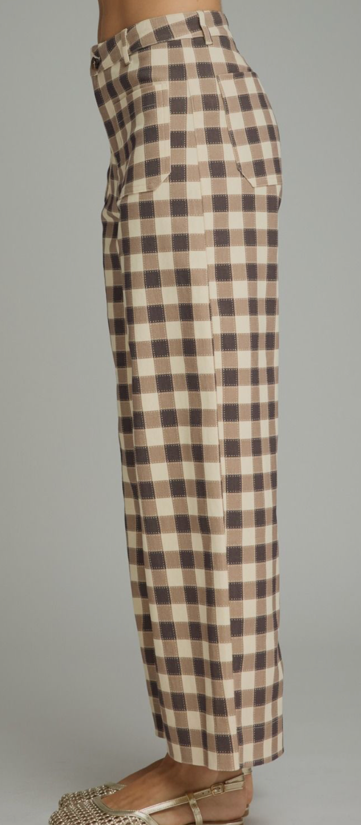 elodie plaid pants