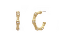 25mm pave crystal bamboo hoops