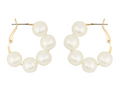 30mm pearl bead hoops