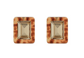 faceted stone earrings
