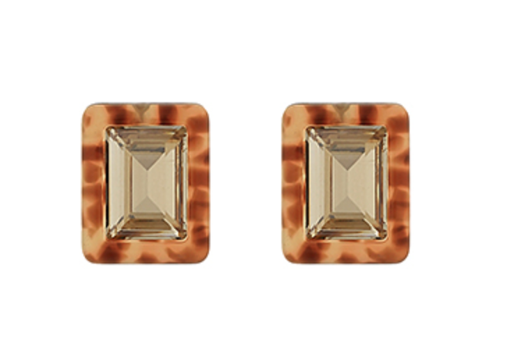 faceted stone earrings