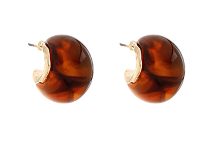marble geo shape hoops