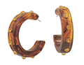 clear station acetate hoop earrings