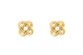 twisted ring stud earrings
